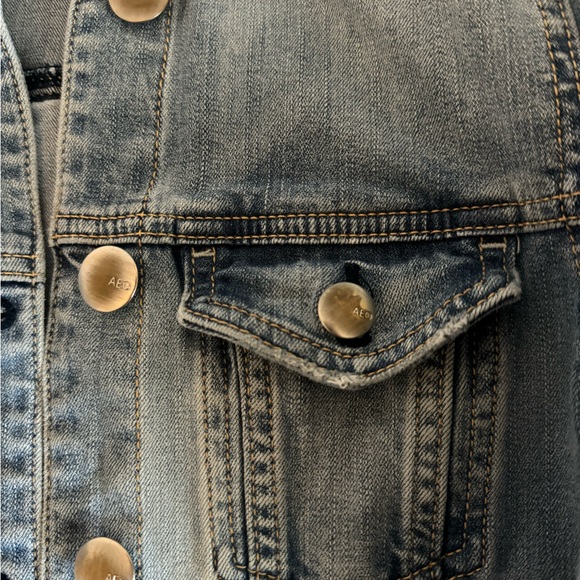 Vintage American Eagle XS Stretchy Jean Jacket - Picture 6 of 9